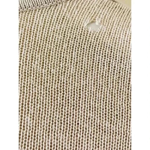 JM Collection Womens Oversized Ribbed 3/4 Sleeves Tan Open-Front Cardiga… - Picture 4 of 6